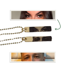 Colar Duplo Olhar/Sorriso Personalizável Duplo (LEIA A DESCRIÇÃO)