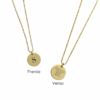 Colar Medalha Inicial Personalizado a Laser - comprar online