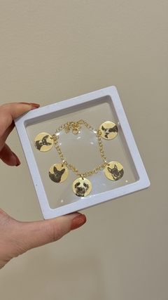 Pulseira Medalha G Personalizada a laser (LEIA A DESCRIÇÃO)