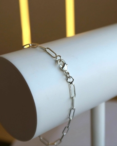 Pulseira cart fina banhada a prata - comprar online
