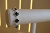 Pulseira Trevos Preto Banhado a prata
