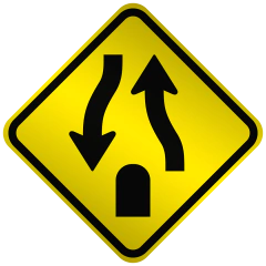 Placa A42b Fim de pista dupla