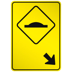 Lombada à direita (A18 c/ seta)