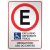 Placa Estacionamento Exclusivo para Deficiente Físico - Obrigatório Uso Cartão