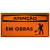 Placa Atenção Em obras na internet