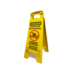 Cavalete Dobrável - Cuidado Piscina em Manutenção CD06