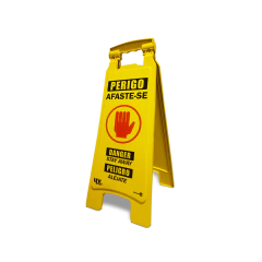 Cavalete Dobrável - Perigo Afaste-se CD08