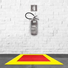 Adesivo Vinil E17 Sinalização de Piso p/ Equipamentos de Combate a Incêndio - comprar online