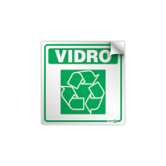 Adesivo Vinil - Lixo Vidro