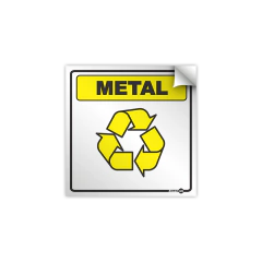 Adesivo Vinil - Lixo Metal