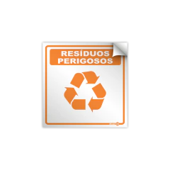 Adesivo Vinil - Lixo Resíduos Perigosos