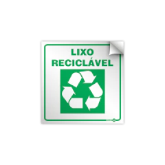 Adesivo Vinil - Lixo Reciclável
