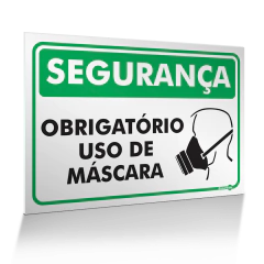 Placa Segurança - Use Máscara - comprar online