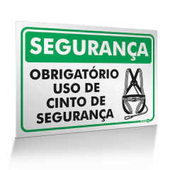 Placa Segurança - Use Cinto de Segurança - comprar online