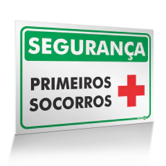 Placa Segurança - Primeiros Socorros