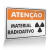 Placa Atenção - Material Radioativo