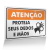 Placa Atenção - Proteja Seus Dedos e Mãos