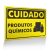 Placa Cuidado - Produtos Químicos
