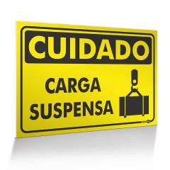 Placa Cuidado - Carga Suspensa
