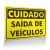 Placa Cuidado - Saída de Veículos