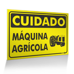 Placa Cuidado - Máquina Agrícola