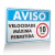 Placa Aviso - Velocidade Máxima Permitida 10km/h