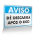 Placa Aviso - Dê Descarga Após o Uso