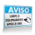 Placa Aviso - Limpe o Equipamento Após o Uso