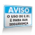 Placa Aviso - O Uso de EPI é para sua Segurança