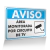 Placa Aviso - Área Monitorada por Circuito de TV