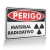 Placa Perigo - Material Radioativo