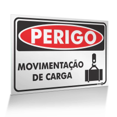 Placa Perigo - Movimentação de Carga