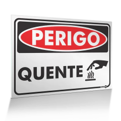 Placa Perigo - Quente