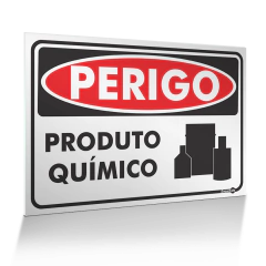 Placa Perigo - Produto Químico