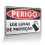 Placa Perigo - Use Luvas de Proteção