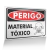 Placa Perigo - Material Tóxico