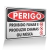Placa Perigo - Proibido Fumar e Produzir Faísca ou Chama