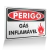 Placa Perigo - Gás Inflamável
