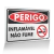 Placa Perigo - Inflamável Não Fume