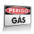 Placa Perigo - Gás
