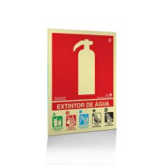 Placa Fotoluminescente - Extintor de Água