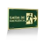 Placa Fotoluminescente - Saída de Emergência à Direita c/ Seta e Pictograma