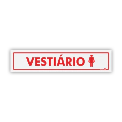 Placa - Vestiário Feminino