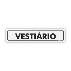 Placa - Vestiário