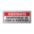 Placa - Visitante Identifique-se com o Porteiro - comprar online