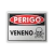 Placa Perigo - Veneno (c/ Pictograma) - comprar online