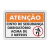 Placa Atenção - Cinto de Segurança Obrigatório Acima de 2 M