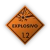Placa de Rótulo de Risco Classe 1 Explosivo 1.2 - comprar online