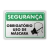 Placa Segurança - Use Máscara na internet
