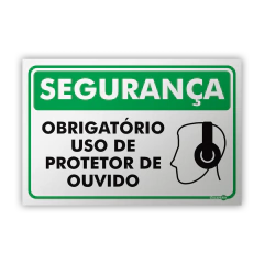 Placa Segurança - Use Protetor de Ouvido - comprar online